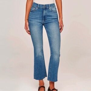 DL1961 Light Wash High Rise Bridget Boot 27” Raw Edge Hem 25